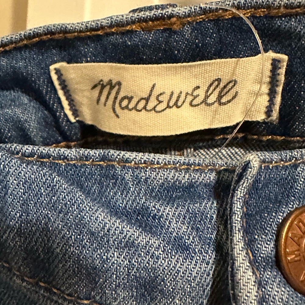 Madewell high waisted boyjean slim crop size 32 Blue Women's Jeans - Picture 4 of 11